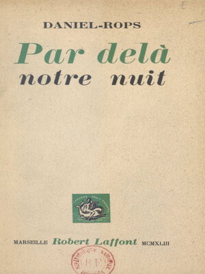 cover image of Par delà notre nuit